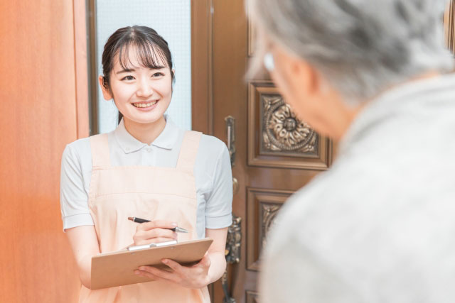 訪問介護サービスの流れ　ご契約・初回訪問
